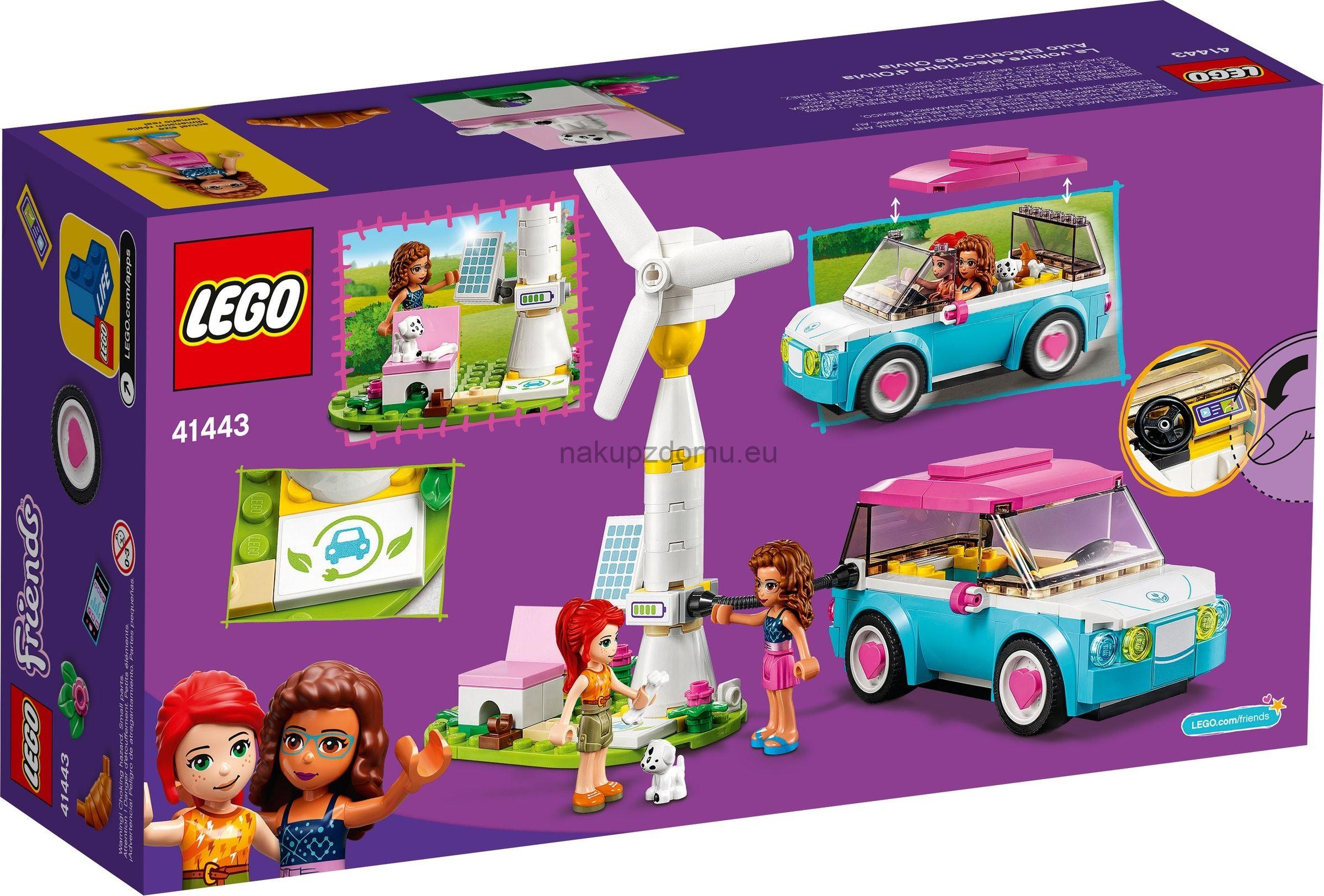 LEGO Friends 41443 Olivia a její elektromobil