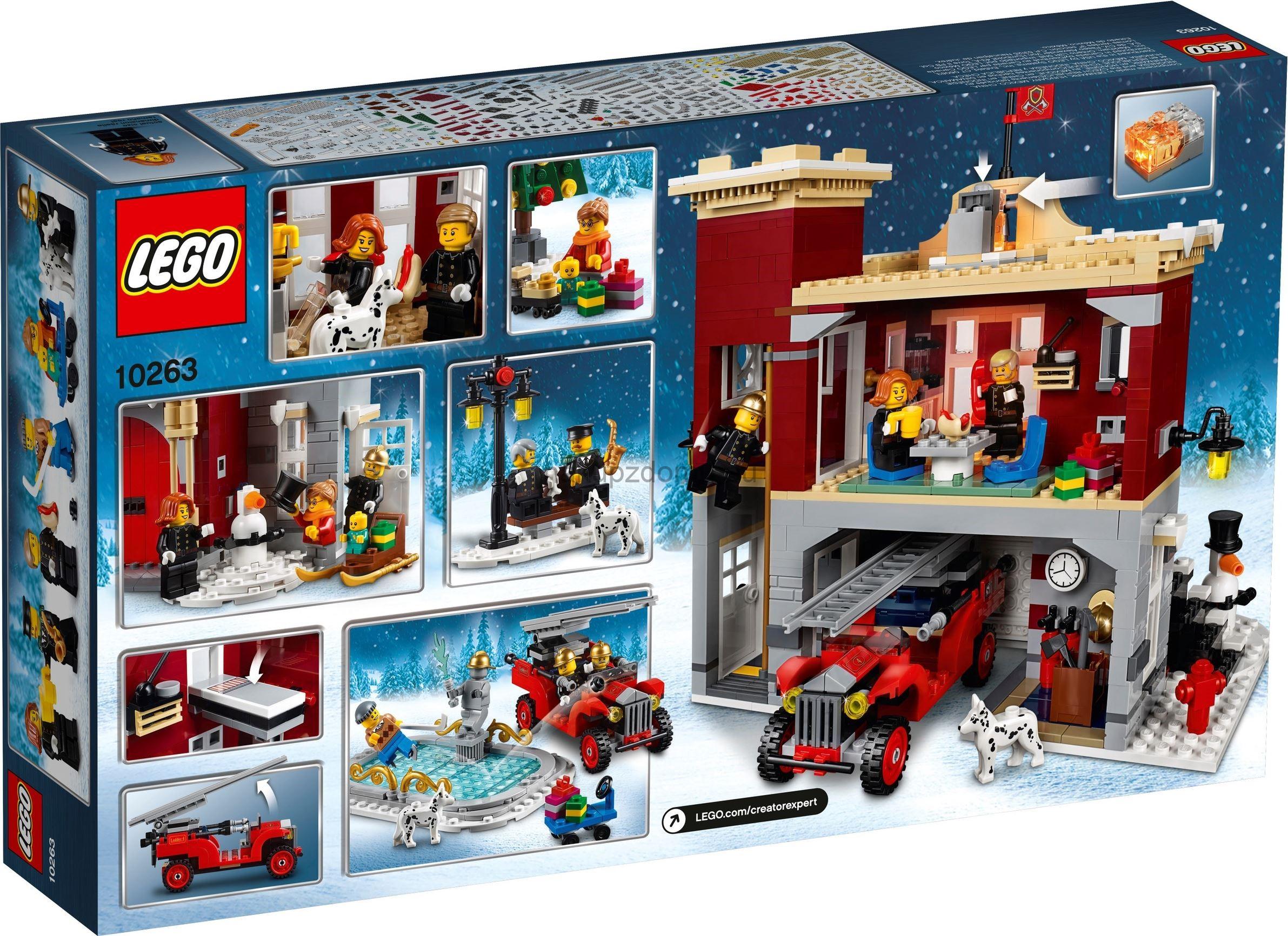 LEGO Creator 10263 Hasičská stanice v zimní vesnici