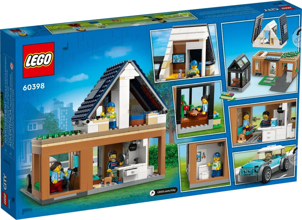 LEGO City 60398 Rodinný dům a elektromobil
