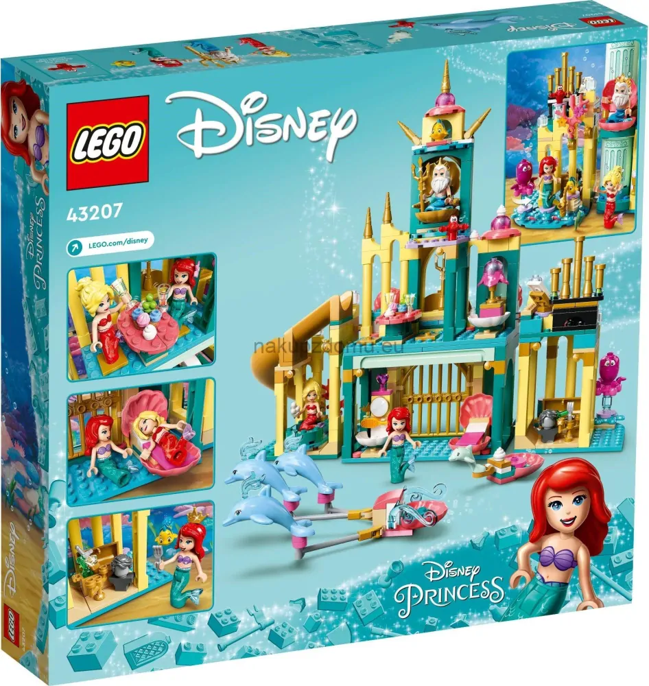 LEGO Disney 43207 Arielin podvodní palác