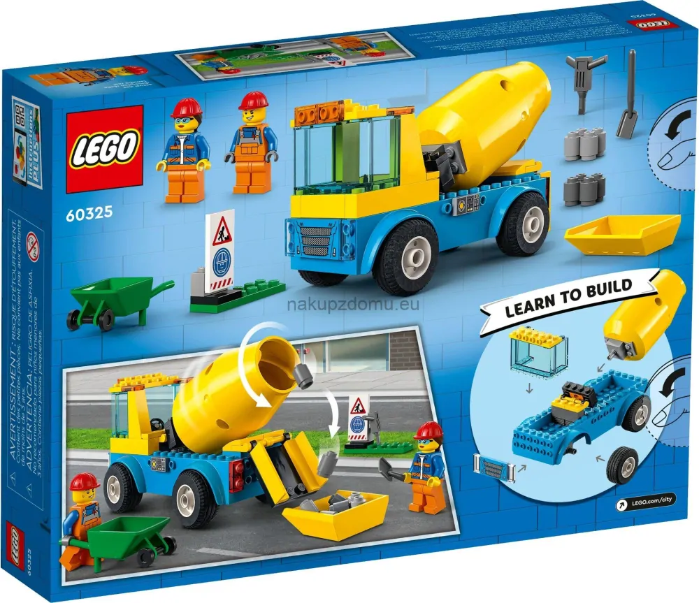 LEGO City 60325 Náklaďák s míchačkou na beton