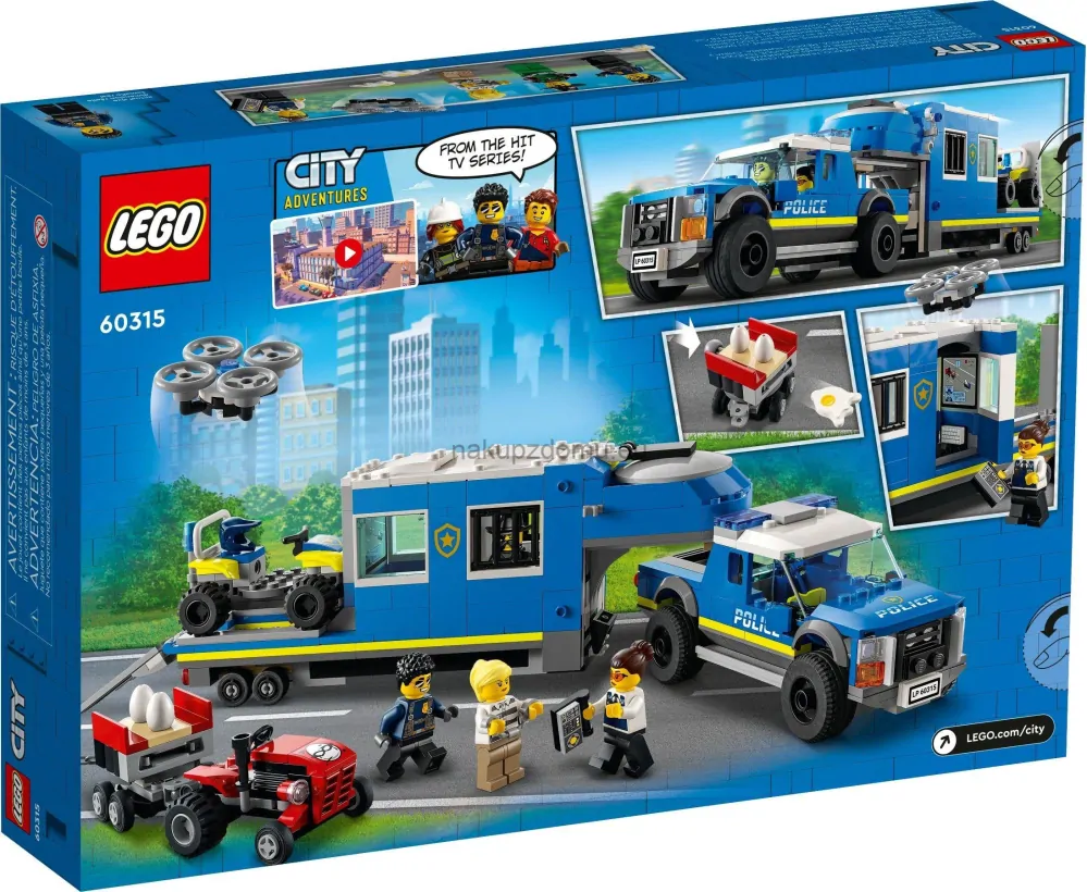 LEGO City 60315 Mobilní velitelský vůz policie