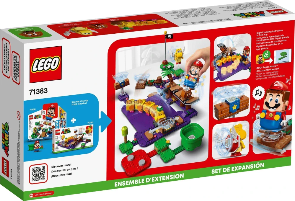 LEGO Super Mario 71383 Wiggler a jedovatá bažina rozšiřující set
