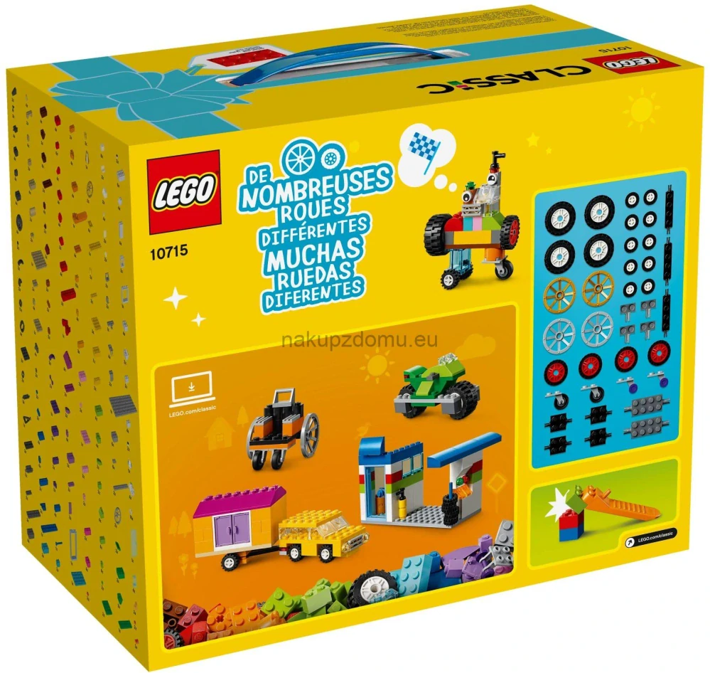 LEGO Classic 10715 Kostky na kolečkách