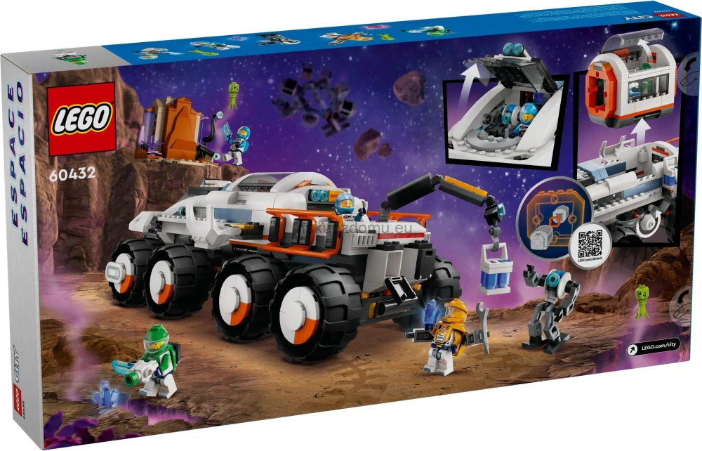LEGO City 60432 Velitelské vesmírné vozidlo a jeřábový nakladač