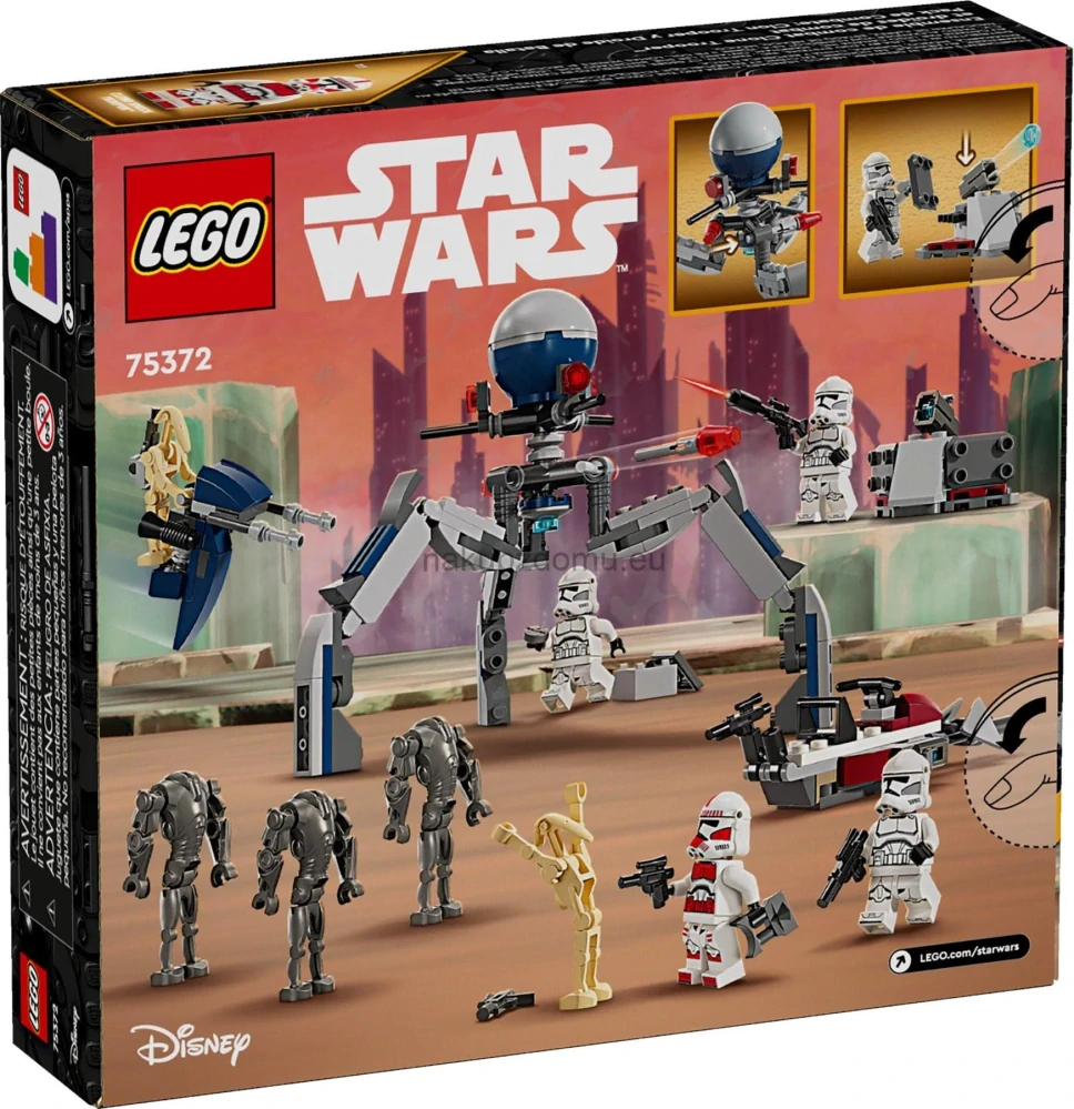 LEGO Star Wars 75372 Bitevní balíček klonového vojáka a bitevního droida