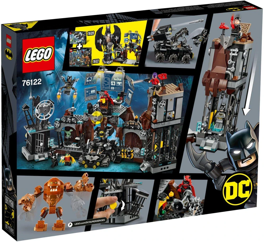 LEGO Super Heroes 76122 Clayface útočí na Batmanovu jeskyni