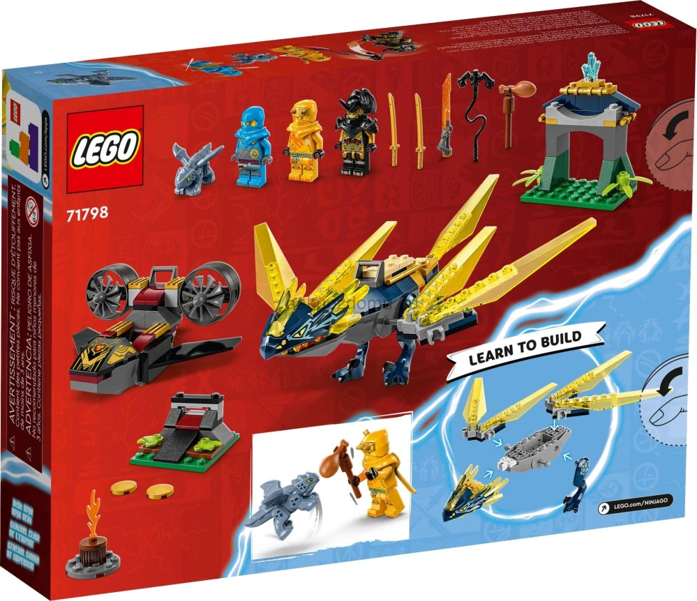 LEGO Ninjago 71798 Nya a Arin - bitva na hřbetě dračího mláděte