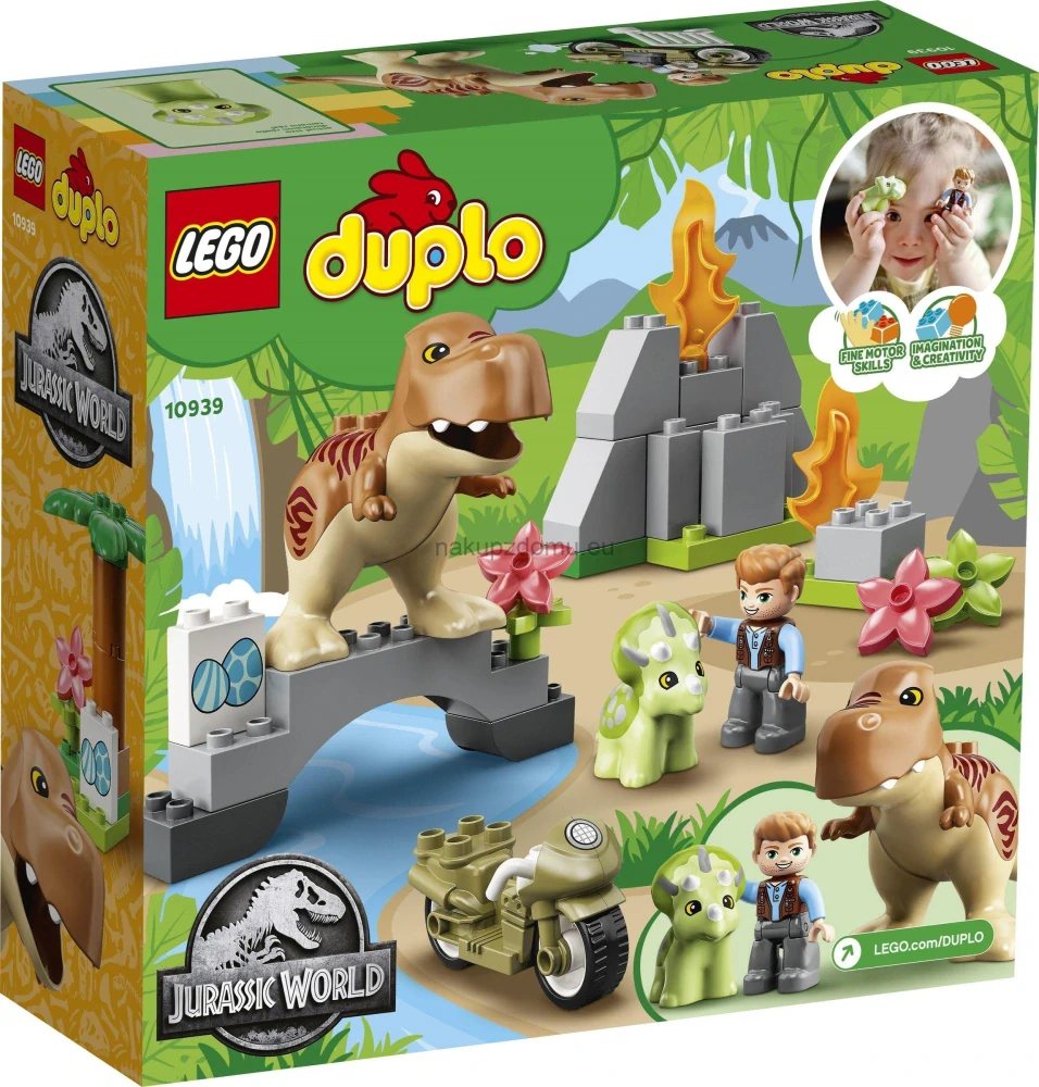 LEGO Duplo 10939 T-Rex a Triceratops na útěku