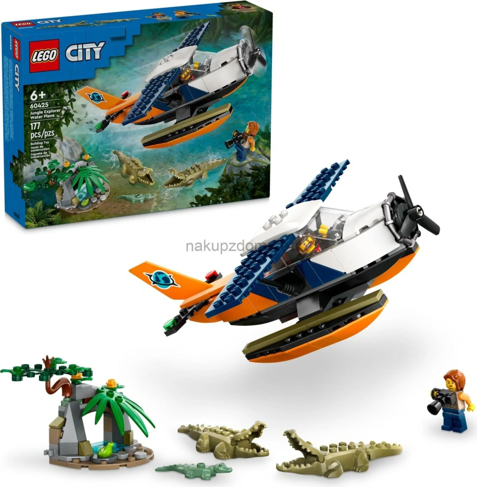 LEGO City 60425 Hydroplán na průzkum džungle