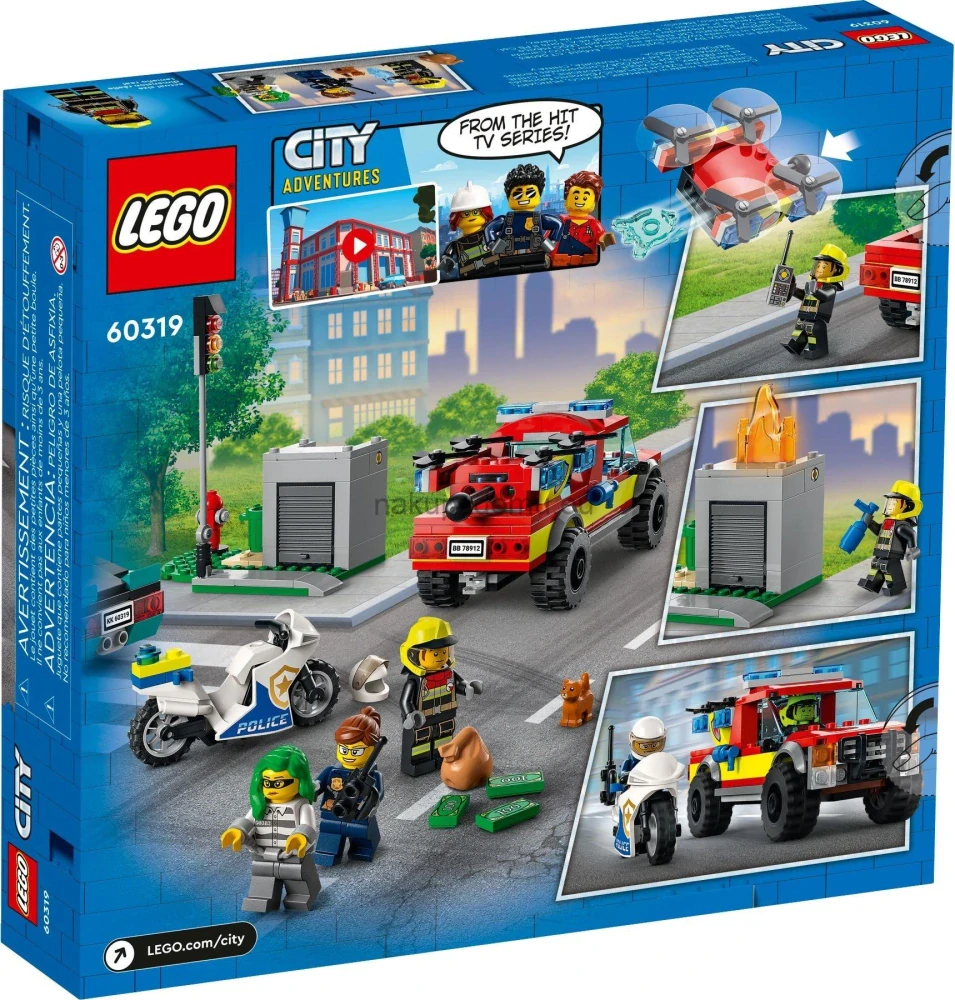 LEGO City 60319 Hasiči a policejní honička