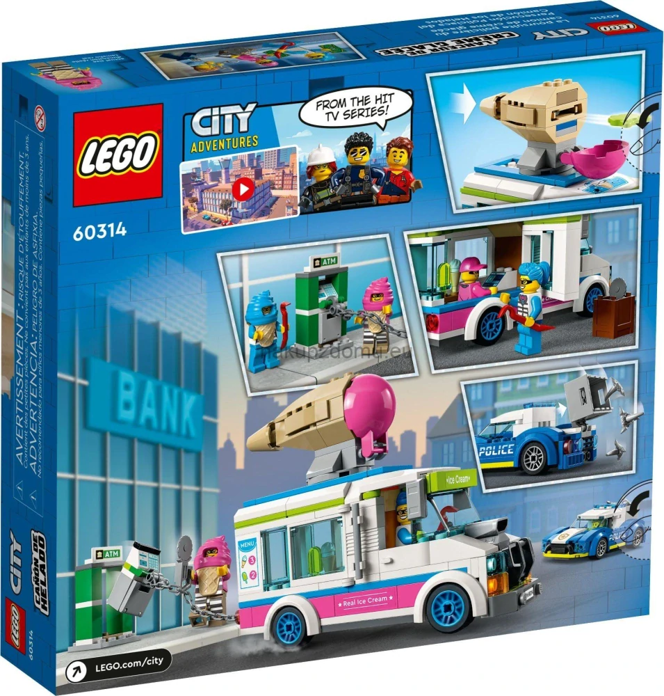 LEGO City 60314 Policejní honička se zmrzlinářským vozem