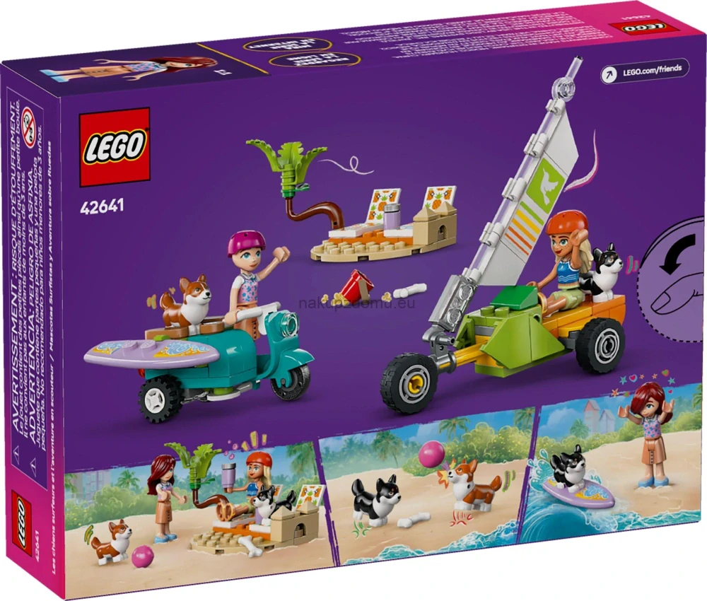 LEGO Friends 42641 Dobrodružství se surfujícími psy a skútrem