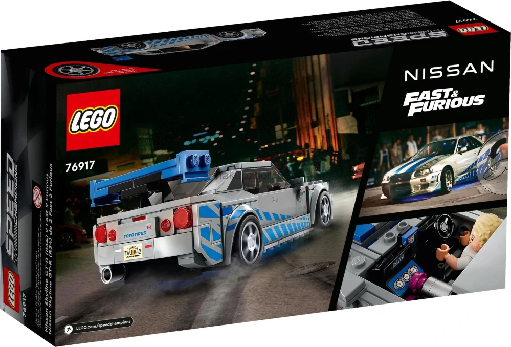 LEGO Speed Champions 76917 2 Fast 2 Furious Nissan Skyline GTR (R34)