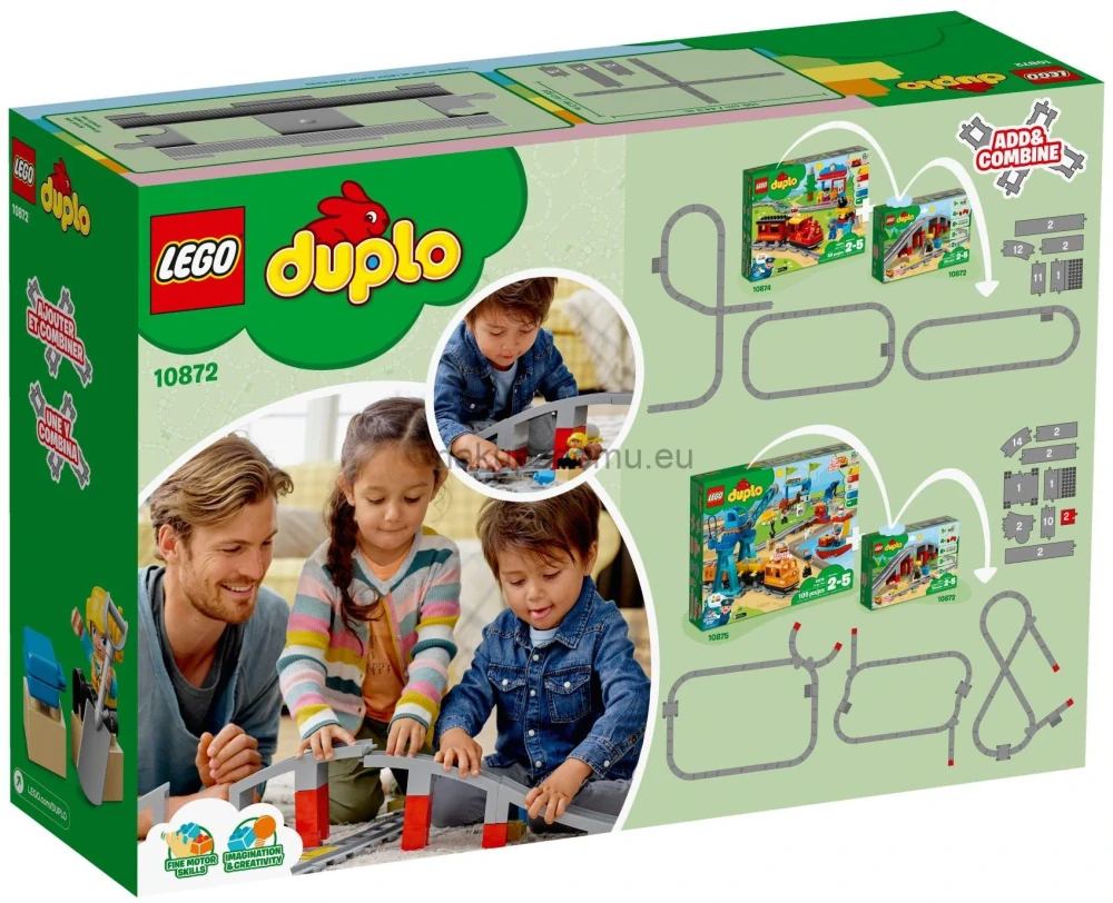 LEGO Duplo 10872 Doplňky k vláčku most a koleje